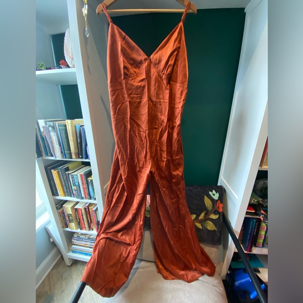 Slip Wide Leg Jumpsuit